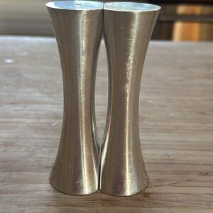 Nambe collectible salt and pepper shakers